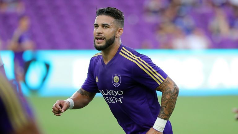 Dom Dwyer celebrates after scoring for Orlando City (Pic: USA Today/MLSsoccer)