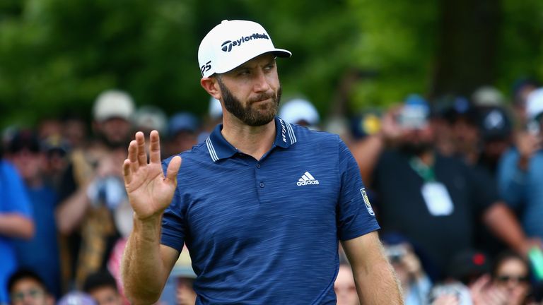 Dustin Johnson during the final round at the RBC Canadian Open at Glen Abbey Golf Club on July 29, 2018 in Oakville, Canada.