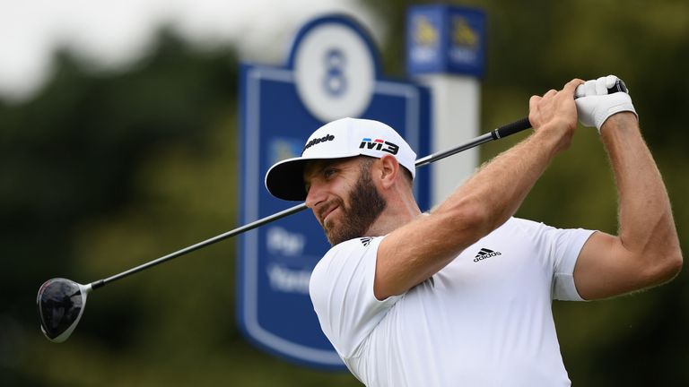 Dustin Johnson during the third round at the RBC Canadian Open at Glen Abbey Golf Club on July 28, 2018 in Oakville, Canada.