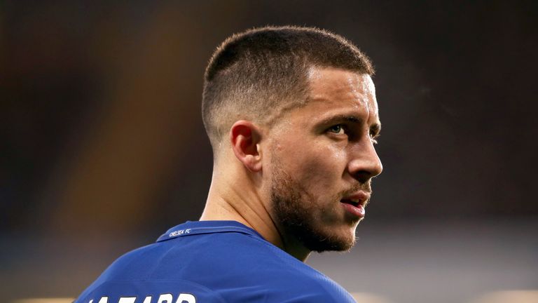 Chelsea&#39;s Eden Hazard during the Premier League match against Crystal Palace at Stamford Bridge