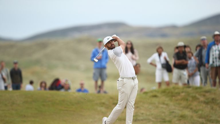 during the third round of the Dubai Duty Free Irish Open at Ballyliffin Golf Club on July 7, 2018 in Donegal, Ireland.