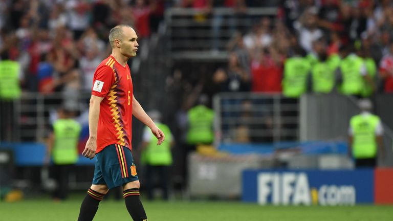 Andres Iniesta after Spain's World Cup exit against Russia