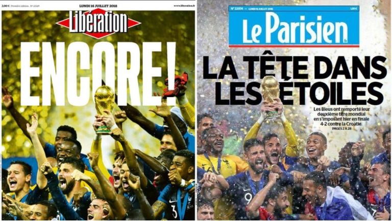 The French press react to their World Cup win