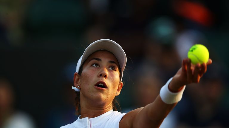 on day four of the Wimbledon Lawn Tennis Championships at All England Lawn Tennis and Croquet Club on July 5, 2018 in London, England.