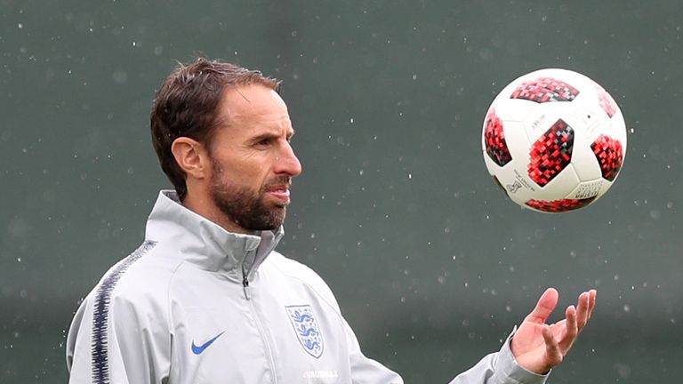 Gareth Southgate in England training