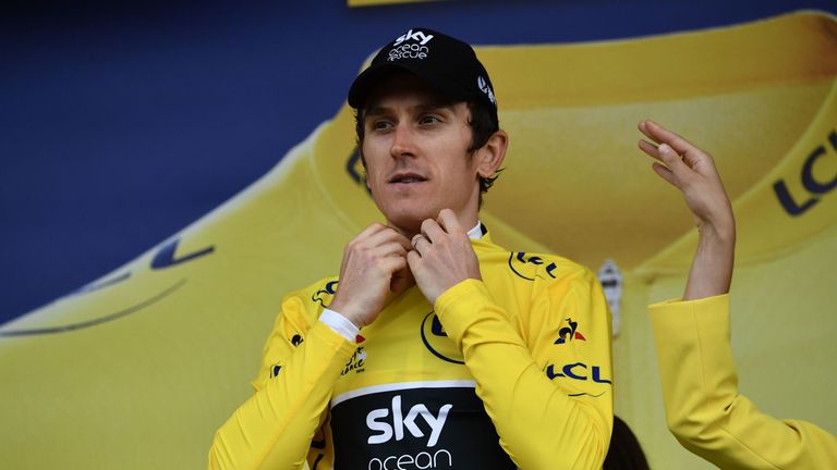 Geraint Thomas took a huge step towards his first Grand Tour victory on stage 17
