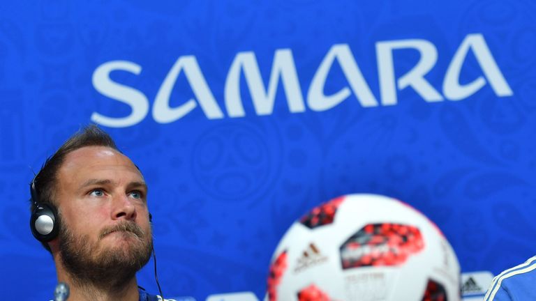 Andreas Granqvist has all eyes on the World Cup quarter final despite becoming a dad for the second time on Thursday