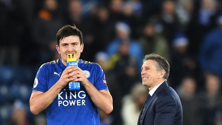  during the Premier League match between Leicester City and Manchester United at The King Power Stadium on December 23, 2017 in Leicester, England.