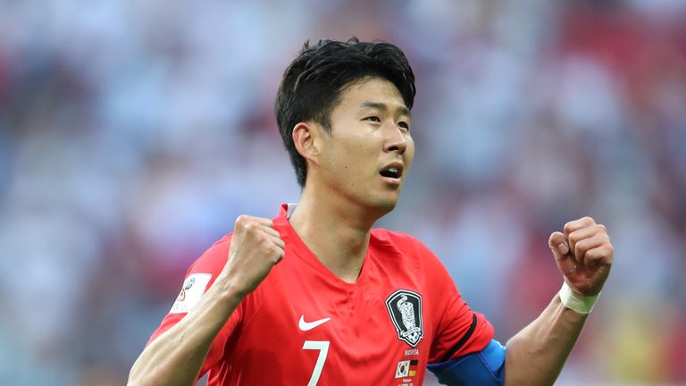 Heung-Min Son scored two goals in South Korea's three games at the 2018 World Cup