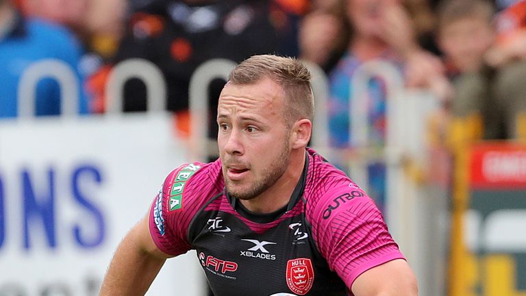 Hull KR's Adam Quinlan during the Betfred Super League match at Castleford