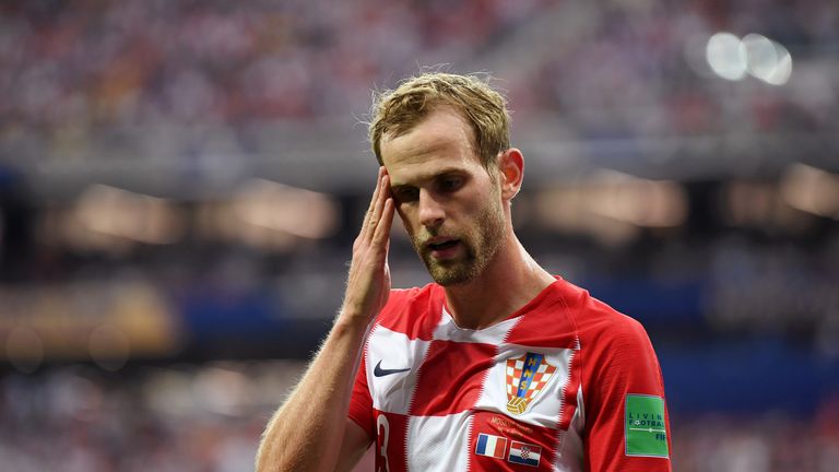  during the 2018 FIFA World Cup Final between France and Croatia at Luzhniki Stadium on July 15, 2018 in Moscow, Russia.