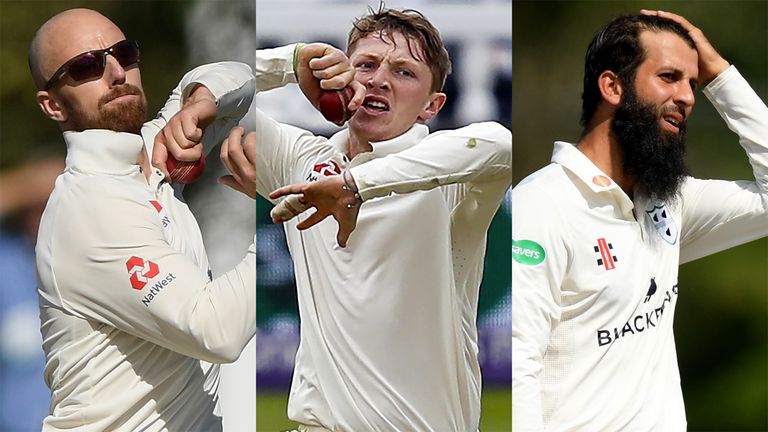 Jack Leach, Dom Bess and Moeen Ali are in the frame to be England's spinner against India