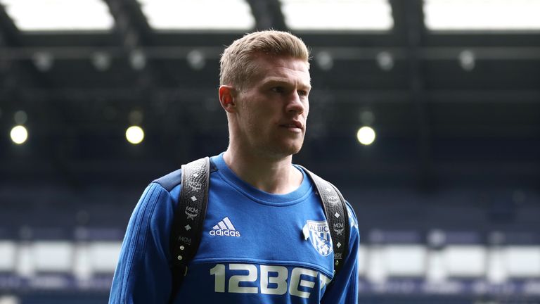  during the Premier League match between West Bromwich Albion and Burnley at The Hawthorns on March 31, 2018 in West Bromwich, England.