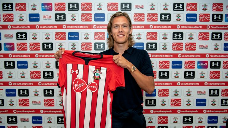 New Southampton signing Jannik Vestergaard pictured at Staplewood Complex on July 11, 2018