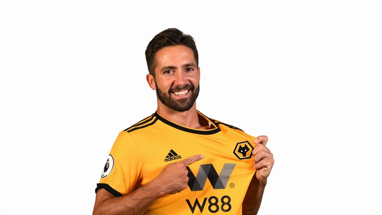 New signing Joao Moutinho at the Sir Jack Hayward Training Ground on July 24, 2018 in Wolverhampton, England. (Photo by Wolverhampton Wanderers FC/Getty Images)