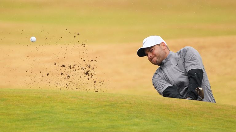 Jordan Smith during the second round of the 147th Open Championship at Carnoustie 
