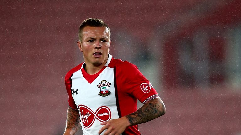Jordy Clasie during a pre-season match between Southampton and FC Augsburg at St Mary's stadium on August 2, 2017 in Southampton, England