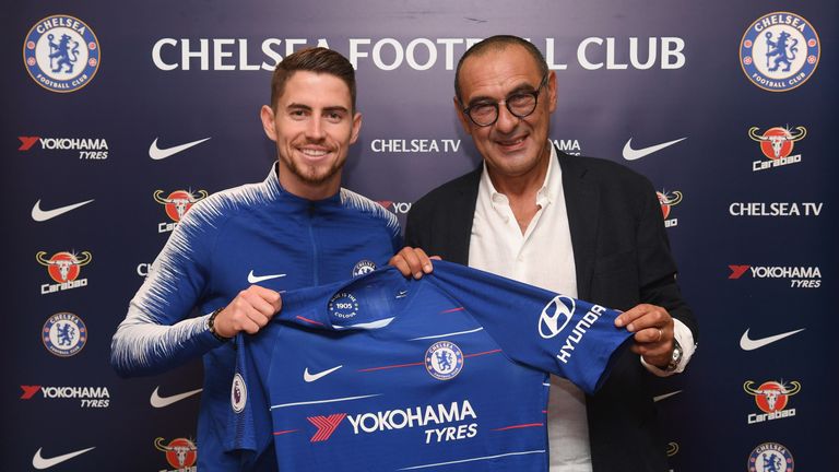 Image result for maurizio sarri JORGINHO chelsea