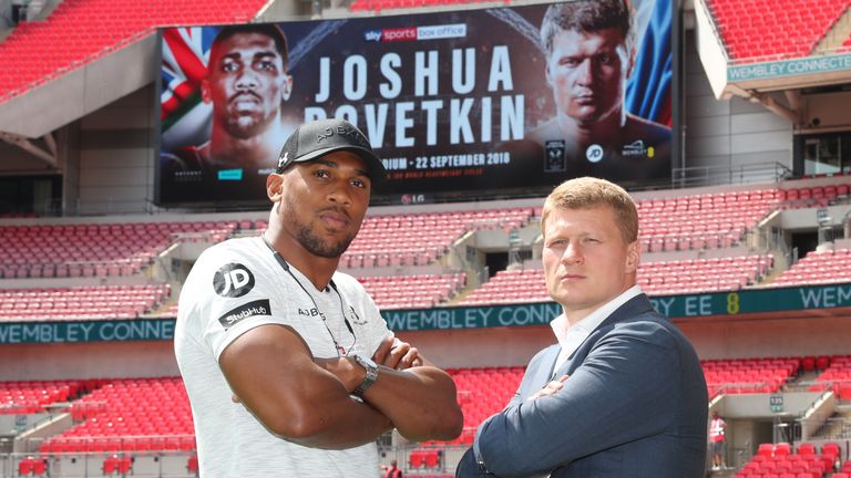 Joshua and Povetkin meet at Wembley 