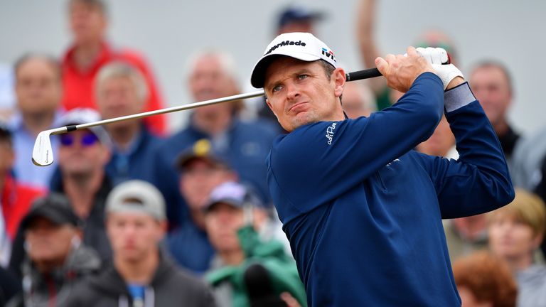 during the second round of the 147th Open Championship at Carnoustie Golf Club on July 20, 2018 in Carnoustie, Scotland.