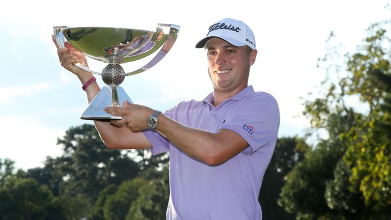 during the final round of the TOUR Championship at East Lake Golf Club on September 24, 2017 in Atlanta, Georgia.