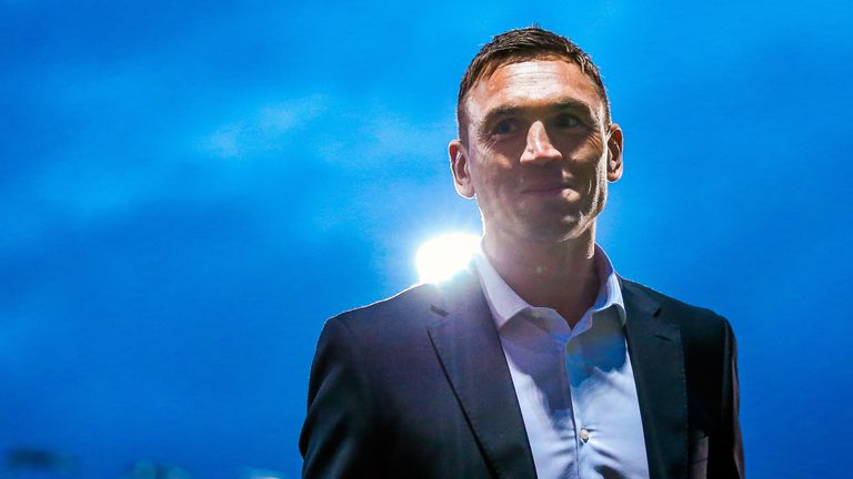 Leeds' Director of Rugby Kevin Sinfield claimed his first win in charge