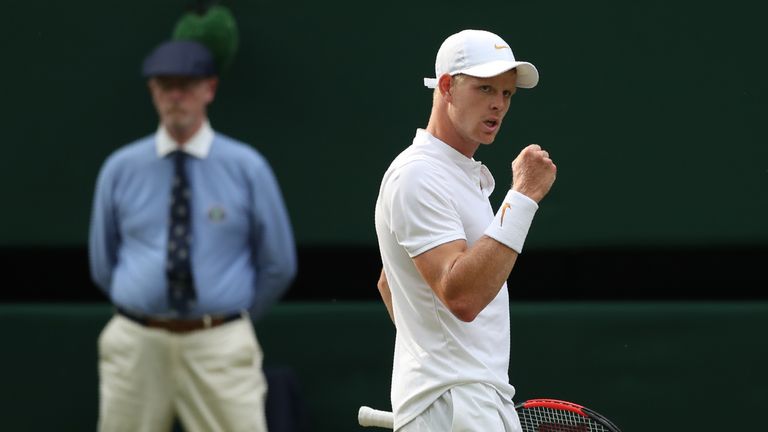 Kyle Edmund's straight sets victory over Bradley Klahn saw him into the Wimbledon third round for the first time.