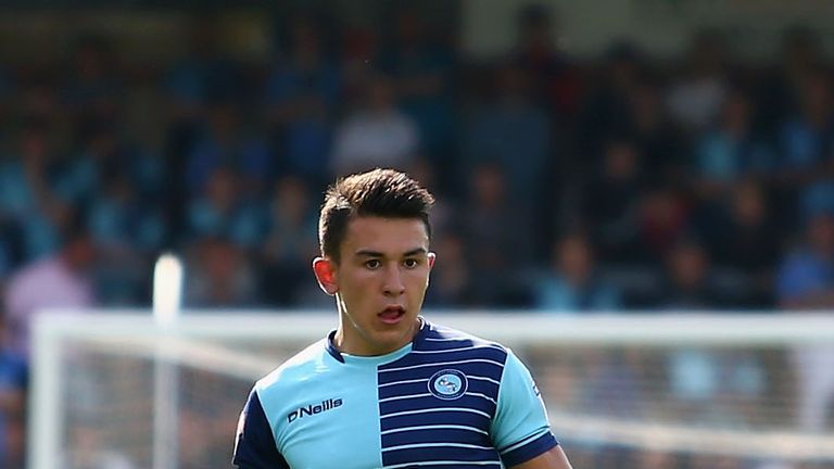 during the Sky Bet League Two match between Wycombe Wanderers and Forest Green Rovers at Adams Park on September 2, 2017 in High Wycombe, England.