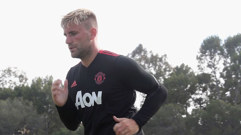 Luke Shaw has been working very hard ahead of the new season at Manchester United