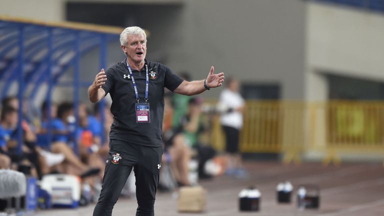 Mark Hughes took charge of his first Southampton friendly