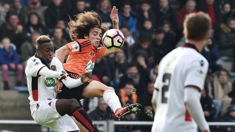 Matteo Guendouzi in action for FC Lorient