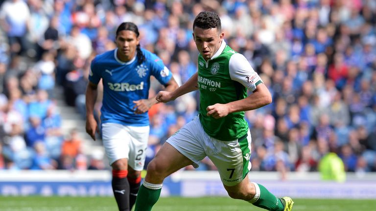 John McGinn is set to make his first competitive start of the season for Hibs