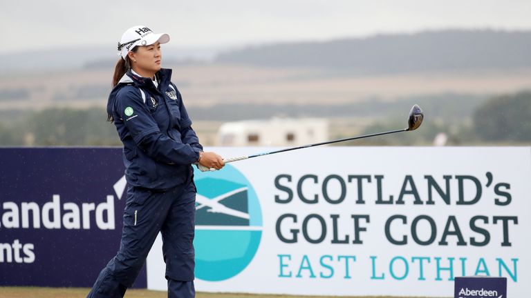 Australia's Minjee Lee on the 1st tee during day four of the 2018 Aberdeen Standard Investments Ladies Scottish Open at Gullane Golf Club. 