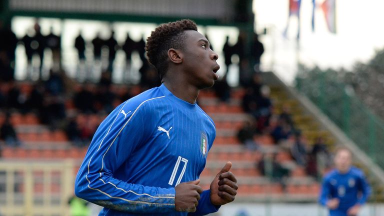 Moise Kean scored Italy's goal that sealed progression to the European Under-19 semi-finals