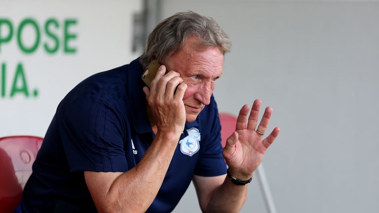 ROTHERHAM, ENGLAND - JULY 25:  Neil Warnock manager of Cardiff City during the at Pre-Season Friendly match between Rotherham United and Cardiff City at The New York Stadium on July 25, 2018 in Rotherham, England. (Photo by Nigel Roddis/Getty Images)                      