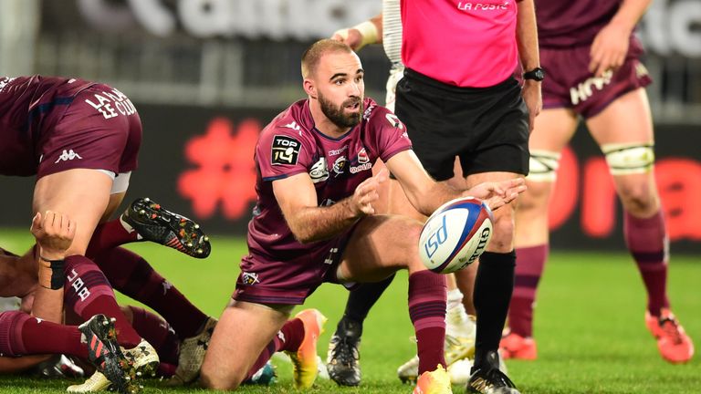 Nick Frisby made nine appearances for Bordeaux Begles last season, scoring one try