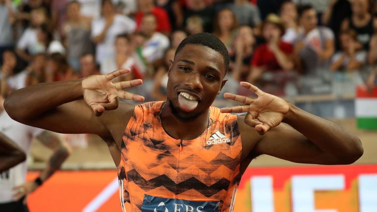 Noah Lyles celebrated his birthday in style 