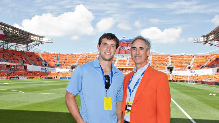 Andrew Luck and his father, Oliver