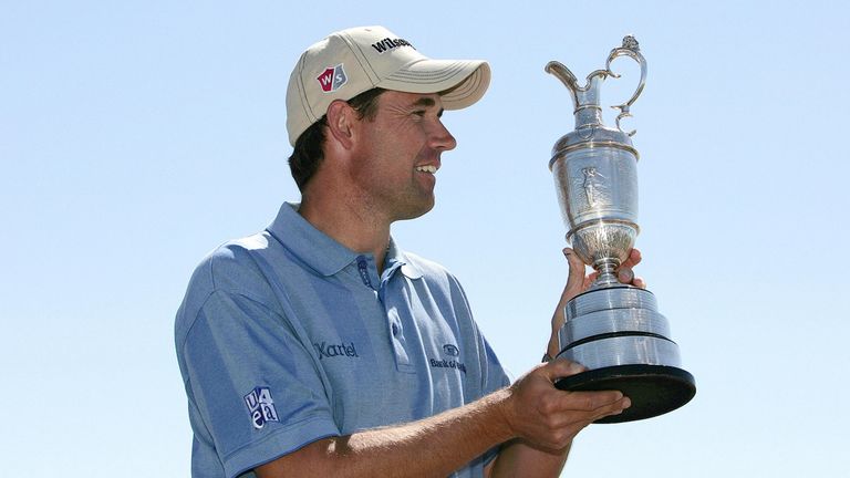 Padraig Harrington lifts the Claret Jug after winning The Open at Carnoustie in 2007