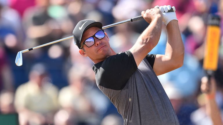 Paul Casey in action at The 147th Open at Carnoustie