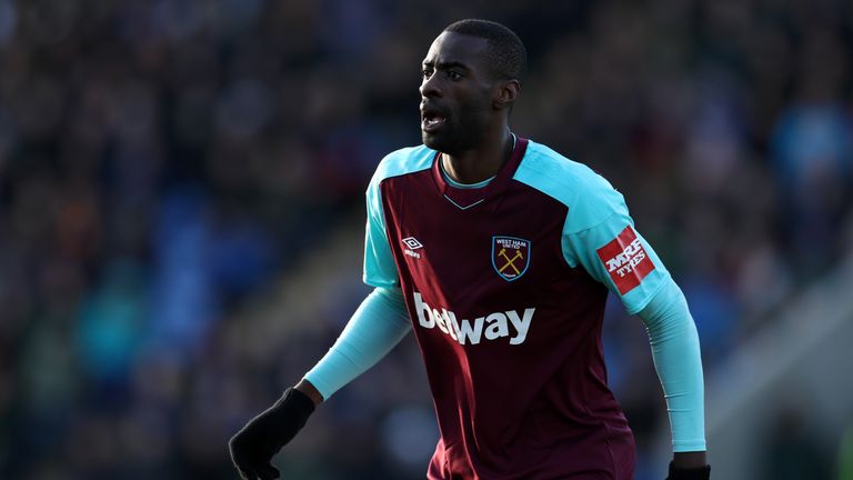 Pedro Obiang in action for West Ham
