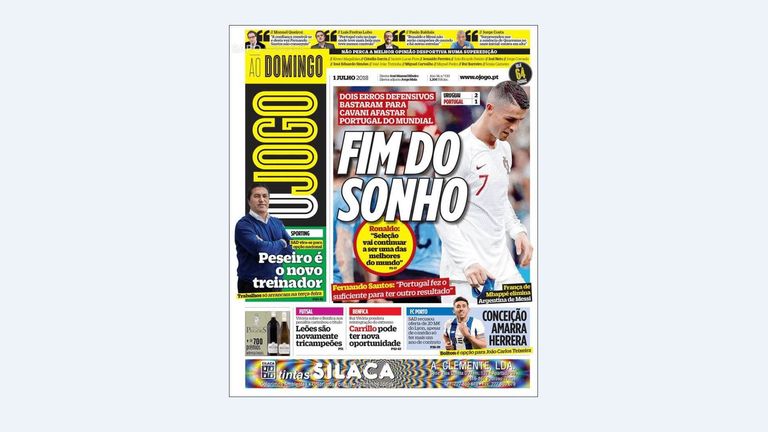 world cup portugal newspaper