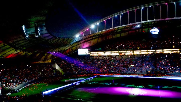 Khalifa International Stadium in Doha, Qatar, is one of the venues for the 2022 tournament