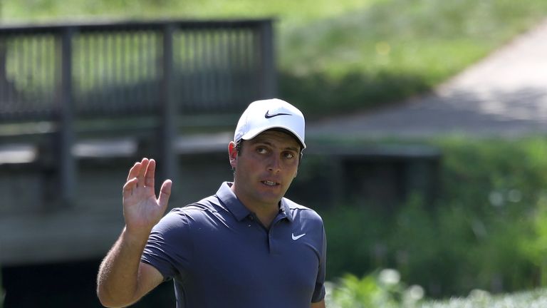 during the final round of the Quicken Loans National at TPC Potomac on July 1, 2018 in Potomac, Maryland.