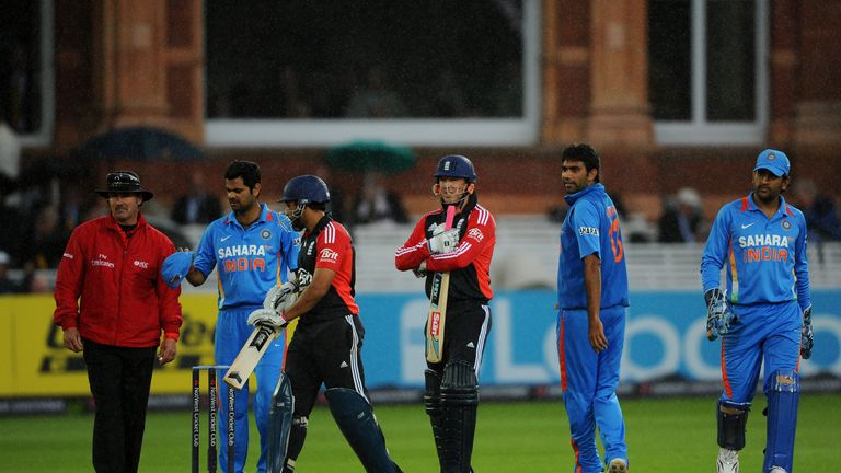 during the 4th Natwest One Day International match between England and India at Lord's Cricket Ground on September 11, 2011 in London, United Kingdom.