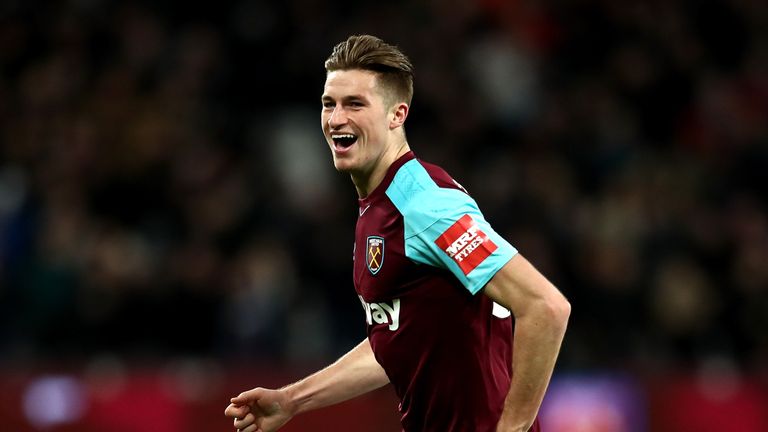 during The Emirates FA Cup Third Round Replay match between West Ham United and Shrewsbury Town at London Stadium on January 16, 2018 in London, England.