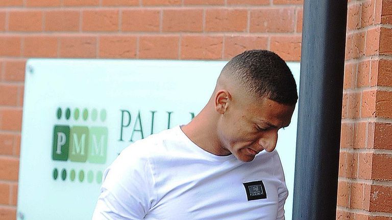 Richarlison arrives for a medical ahead of his proposed move to Everton