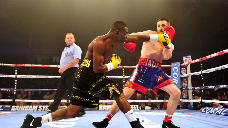 Guillermo Rigondeaux vs Jazza Dickens during their WBA Super-Bantamweight World Championship fight.at the Ice Arena Wales, Cardiff. PRESS ASSOCIATION Photo. Picture date: Saturday July 16, 2016. See PA story BOXING Cardiff. Photo credit should read: Simon Galloway/PA Wire