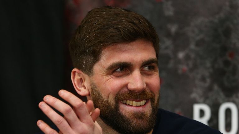 Rocky Fielding during a press conference at the Hilton Hotel on February 27, 2017