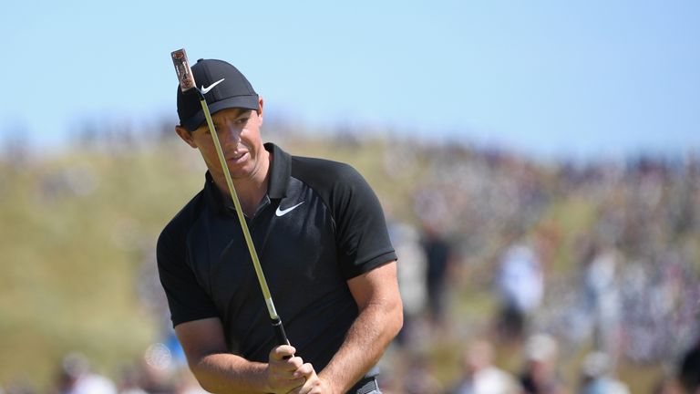 during the second round of the Dubai Duty Free Irish Open at Ballyliffin Golf Club on July 6, 2018 in Donegal.